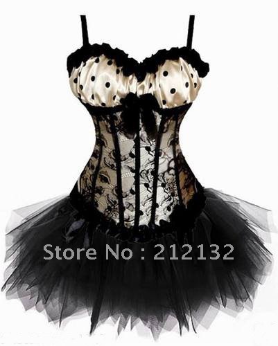 Free Shipping Wholesale Corset Sexy corset Overbust Corset Sexy Busiter Sexy Lingerie S-2XL (W3318-1)