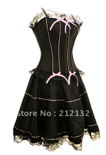 Free Shipping Wholesale Corset Sexy corset Overbust Corset Sexy Busiter Sexy Lingerie S-2XL (W3320)