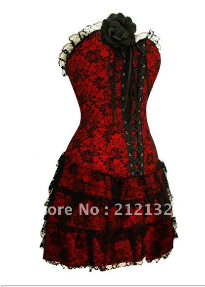 Free Shipping Wholesale Corset Sexy corset Overbust Corset Sexy Busiter Sexy Lingerie S-2XL (W3321-1)