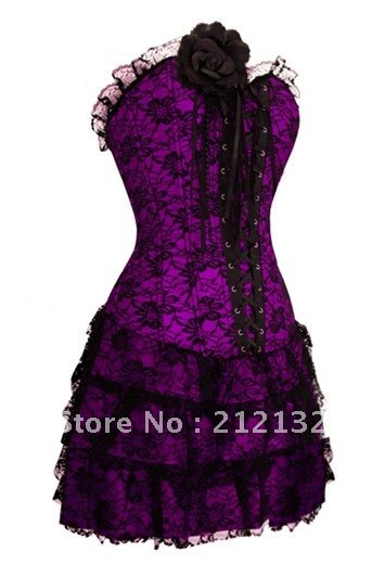 Free Shipping Wholesale Corset Sexy corset Overbust Corset Sexy Busiter Sexy Lingerie S-2XL (W3321-3)