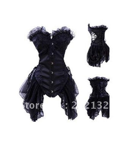 Free Shipping Wholesale Corset Sexy corset Overbust Corset Sexy Busiter Sexy Lingerie S-2XL (W3324)