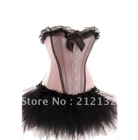 Free Shipping Wholesale Corset Sexy corset Overbust Corset Sexy Busiter Sexy Lingerie S-2XL (W3326-1)