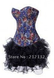 Free Shipping Wholesale Corset Sexy corset Overbust Corset Sexy Busiter Sexy Lingerie S-2XL (W3606-2)