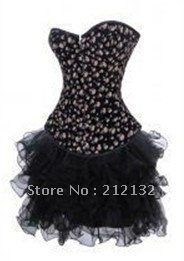 Free Shipping Wholesale Corset Sexy corset Overbust Corset Sexy Busiter Sexy Lingerie S-2XL (W3609-1)