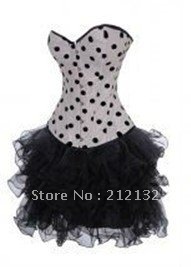 Free Shipping Wholesale Corset Sexy corset Overbust Corset Sexy Busiter Sexy Lingerie S-2XL (W3609-3)