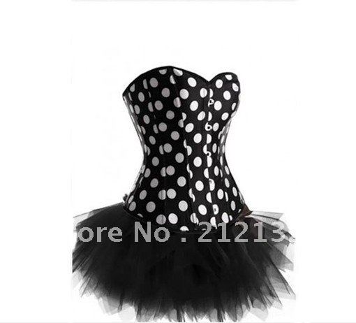 Free Shipping Wholesale Corset Sexy corset Overbust Corset Sexy Busiter Sexy Lingerie S-2XL (W3610)