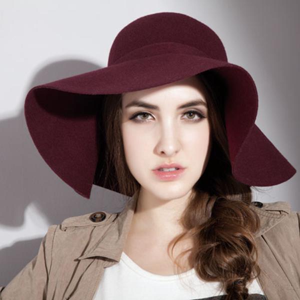 Free Shipping Wholesale Fashion British Style Felt Woolen Millinery Women Hat Fedoras Cap Fashionable Hats Caps Bow A0115087