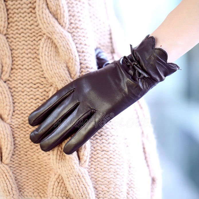 Free Shipping,Wholesale,Fashion Leather Gloves Ladies