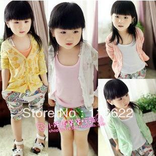 Free Shipping Wholesale,girl baby Kids' short sleeve t shirt wear/clothing/clothes costume pajama--5pcs/lot   C13461HE