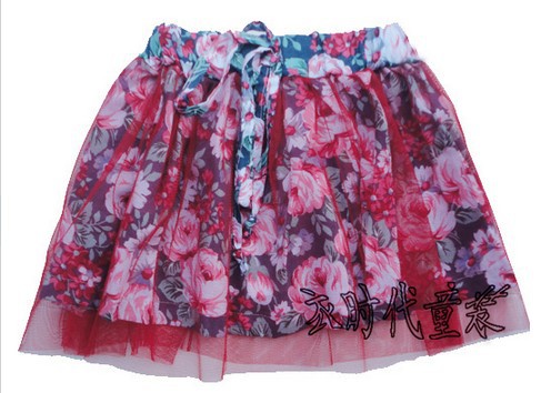 Free shipping wholesale Girl Yarn skirts ,Flower Skirts, Kids wear summer.  Beautiful ! 10 pcs/lot