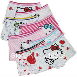 Free shipping Wholesale girls pants cartoon baby panties breathable cotton boxer shorts Children's underwear AS341