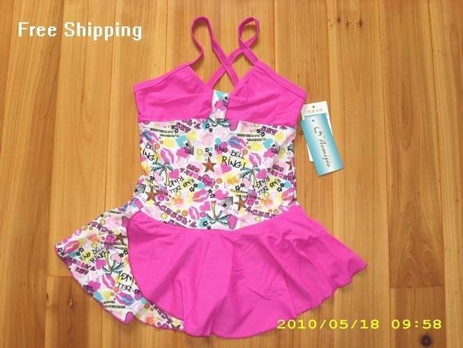 free shipping wholesale kids swimwear swimsuit for girls one piece girl swimwear girls swimming suit pink