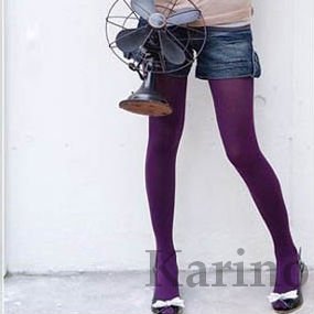 Free Shipping Wholesale Lady's Fashion Velvet Tights Leggings Colorful Pantyhose, 10pcs/lot
