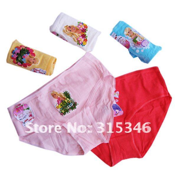 Free shipping Wholesale lassocks Cartoon underwears,baby girls inner wears with Macrame brief 10pcs/lot with 5 colors