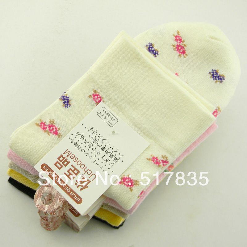 Free shipping Wholesale manufacturers lovely flower Women's ankle socks