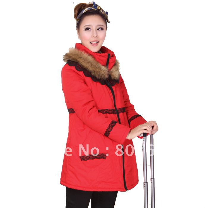 Free shipping wholesale Maternity clothing winter fashion maternity  jacket lace preganant clothes maternity top outerwear