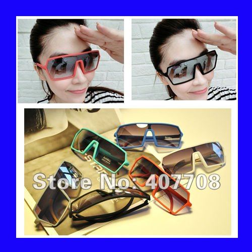 Free shipping wholesale multi plastic big frame women sunglasses, mix colors beach summer cool sun glasses 10pcs/lot 5126