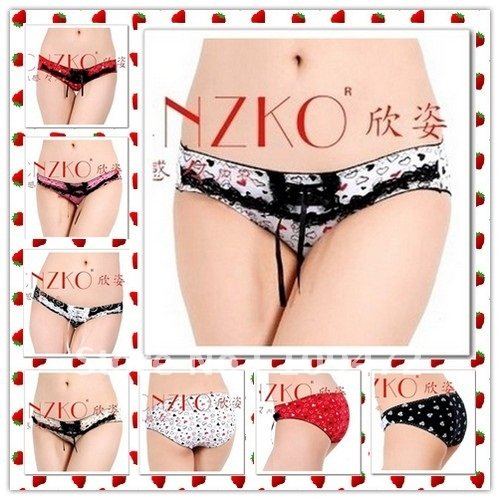 Free Shipping wholesale Panties Ladies Underwear Briefs Stockings Lovely Heart Romantic Sexy Sweet Xmas Hot Fashion 10pcs/lot