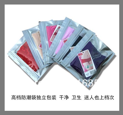 Free Shipping  Wholesale Price ( 20pieces / lot)  Women's Trigonometric Boxer Panties /  Stocks Transparent Bags