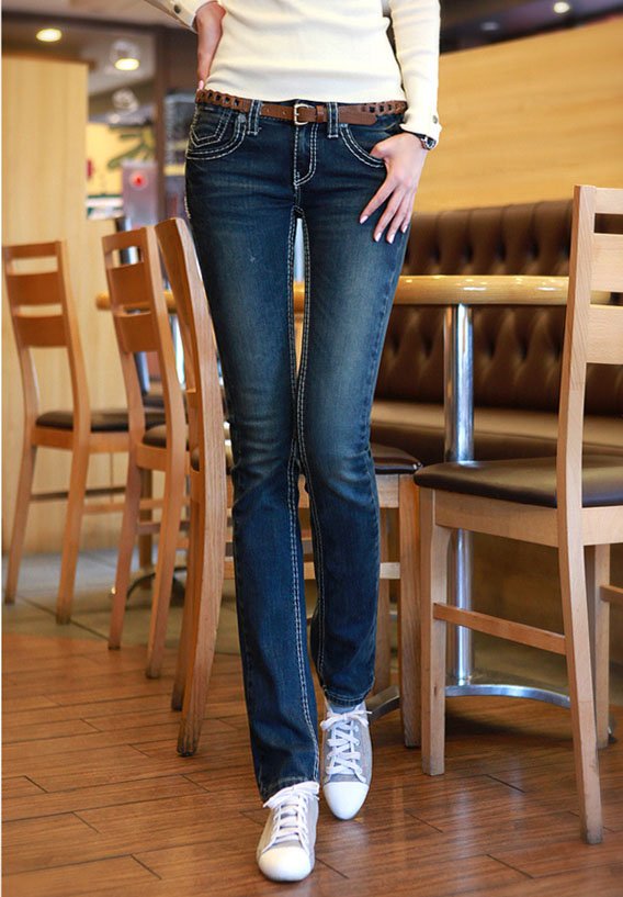 Free Shipping Wholesale/Retail New Arrival Pants Trousers  Leisure Slim straight Leg Skinny Jeans Woman, NWT S/M/L/XL AD9473LK