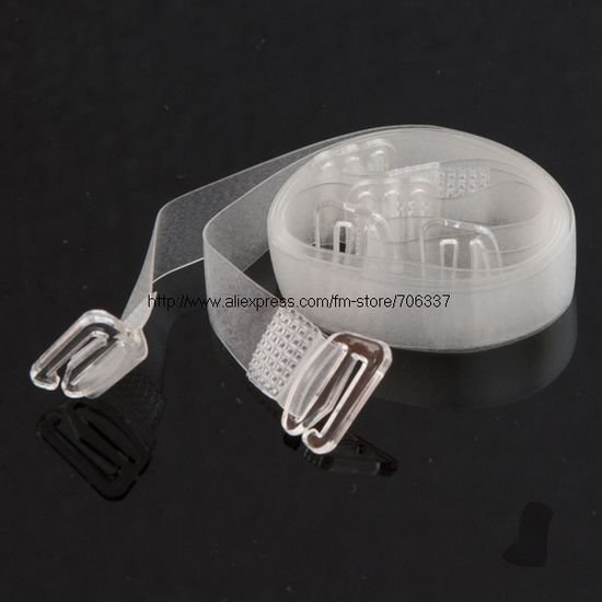 Free shipping,Wholesale/Retail Transparent Bra strap, Invisible Clear Bra Bra Tapes 100pairs/lot UD-020