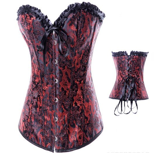 Free shipping! Wholesale steel boned corset Sexy Woman cheap corsets and bustiers