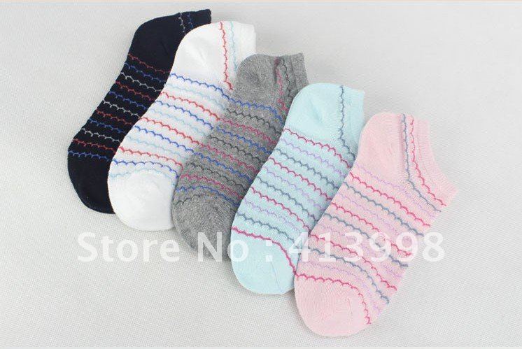 free shipping!  wholesale striped socks winter socks soft cotton socks female socks