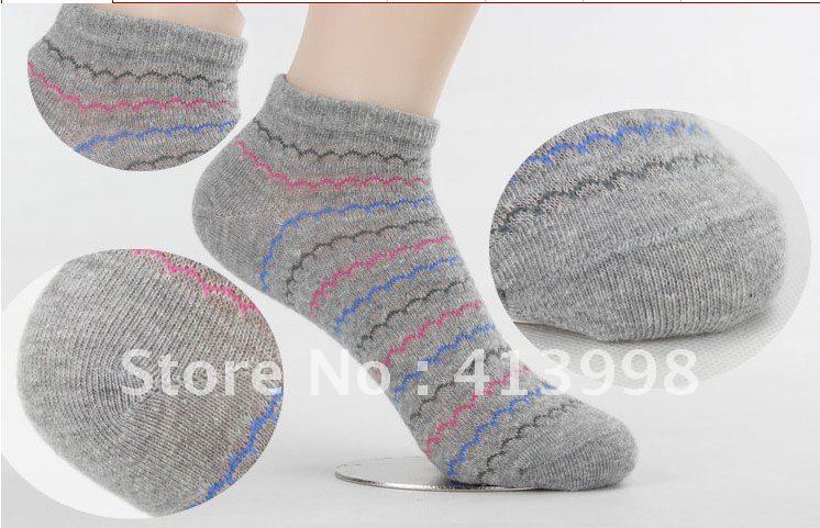 free shipping!  wholesale striped socks winter socks soft cotton socks  women's socks