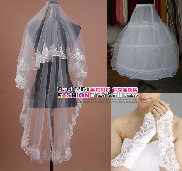 Free shipping !! Wholesale - Wedding Apparel & Accessories>Bridal Accessories>Petticoats,veil,glove