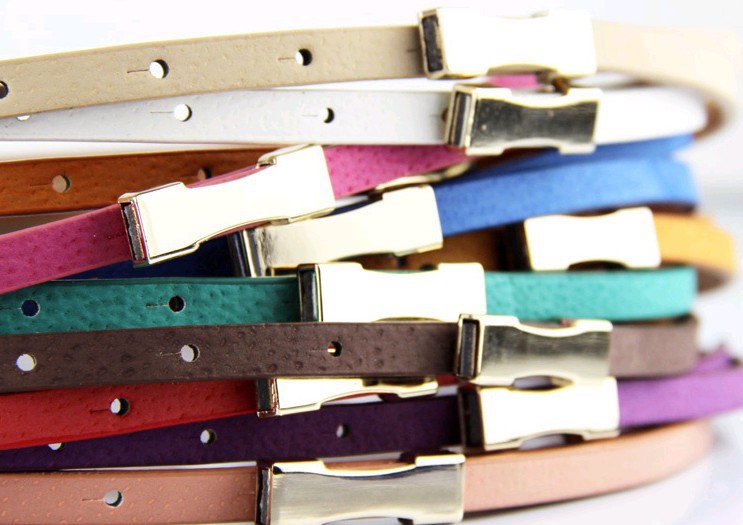 Free shipping Wholesale woman leather belt/Casual woman belt candy colors Hot sale belt for lady