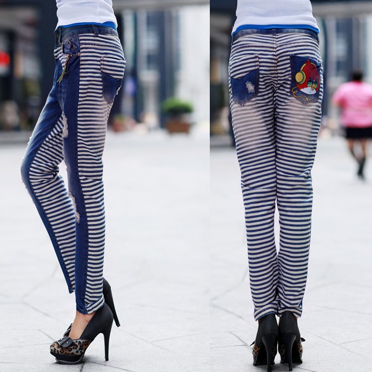 Free shipping wholesale woman skinny jeans popular  fashion jeans  #HZXK33