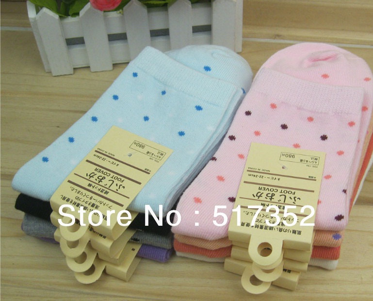 Free Shipping Wholesale Womens cotton cute Japanese Korean brand sweat absorbing seamless anti-odor socks sockings for woman