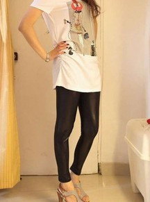 free shipping wholesale12pcs/lot trend of fashion popular leather ankle length legging xz ladies leggings new style leggings