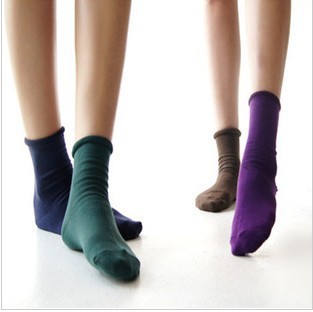 Free Shipping Wholesales Korea Cute Candy Color  Cotton Socks FC12153