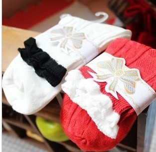 Free Shipping Wholesales New Arrival Korea Lovely Color Autumn Cotton Ladies Socks FC12216
