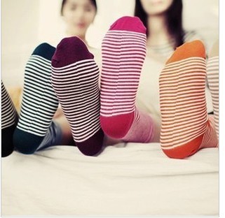 Free Shipping Wholesales New Korea Candy Colored Cotton Socks FC12140