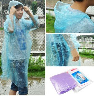 Free Shipping Wholesales portable one-time raincoat for travel 20pcs/lot