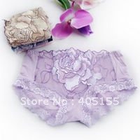 free shipping wholsale Peony sexy lingerie underwear,Large size of collagen fibers fwomen's underwear