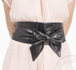 Free Shipping  Wide Belt Cummerbund  Ultra Long Section Of The Circle Soft Leather Bow Body Shaping BandsCHD04