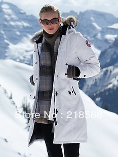 free shipping winter best price women's Canadaeee Goose Expedition Parka Down Jackets thicken the quality down jacket  white