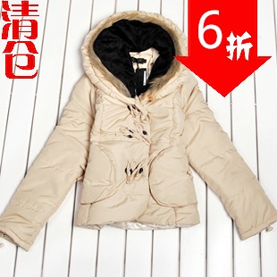 FREE SHIPPING Winter outerwear 2012 women's cotton-padded jacket female wadded jacket female short design thin