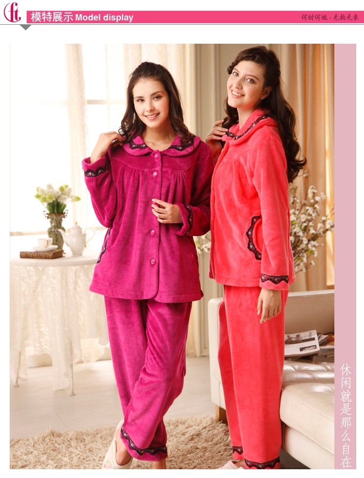 Free shipping.winter Pajamas.ladies' suits.sleepingwear.night wear.great qualityHome furnishing.robe