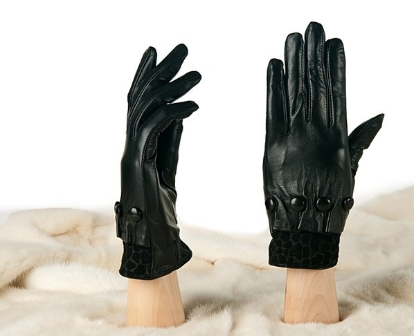 Free shipping Winter thermal leather gloves women's genuine leather gloves sheepskin gloves