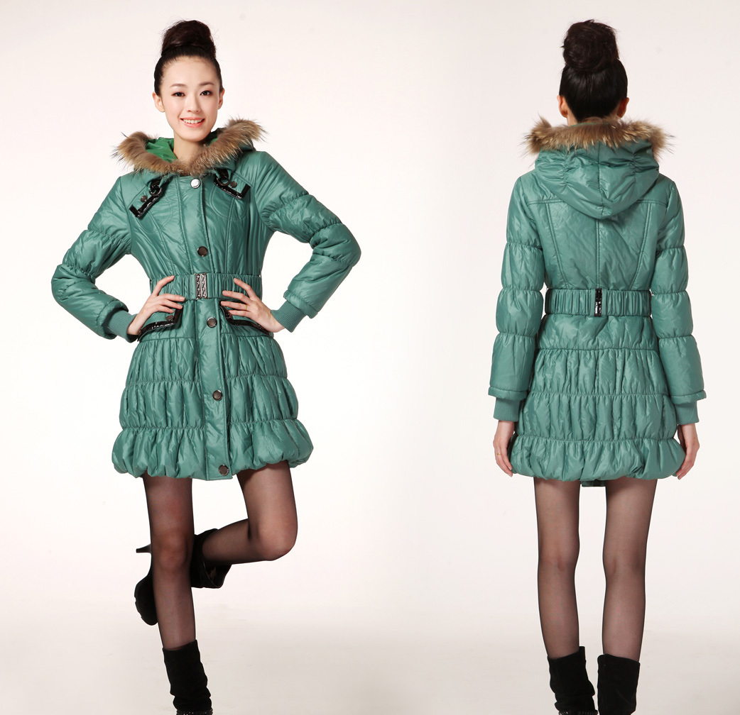 Free Shipping Winter wadded jacket outerwear women's down coat female regular style OL outfit plus size clothing