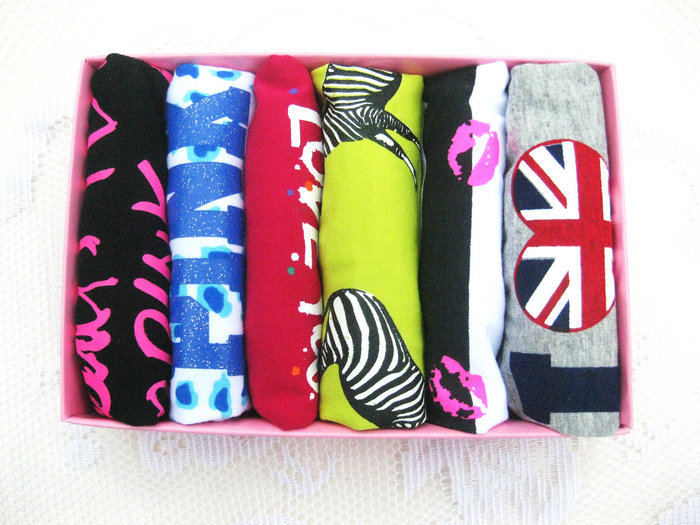 Free Shipping! with sweet gift box! Victoria   High Quality  Female Briefs,happy feel
