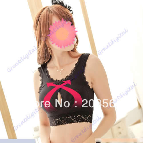 Free Shipping Woemens Lace Bra Body Shaper Lift Control Corrector Shapewear Stretch Leisure Size M L Black