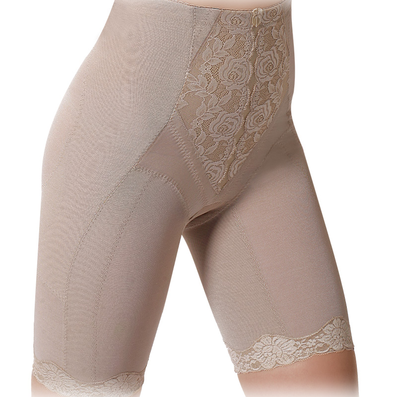 Free shipping Woman body shaping butt-lifting stovepipe beauty care pants lace plastic pants