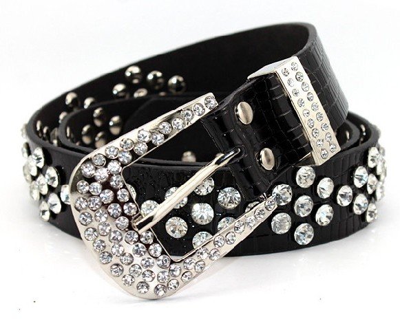 Free shipping/ women belt/ steel head/wlb014/Genuine leather/crystaldecorate /retail or wholesale