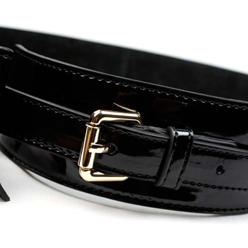 Free shipping Women Bow Double Pin Buckle Genuine Patent Leather Wide Belt Waist Belt fashion ladies belts cBT-C270c