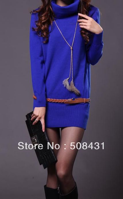 free shipping women clothes fashion sweater  Winter rib knitting knitted long design sweater 1pcs/lot